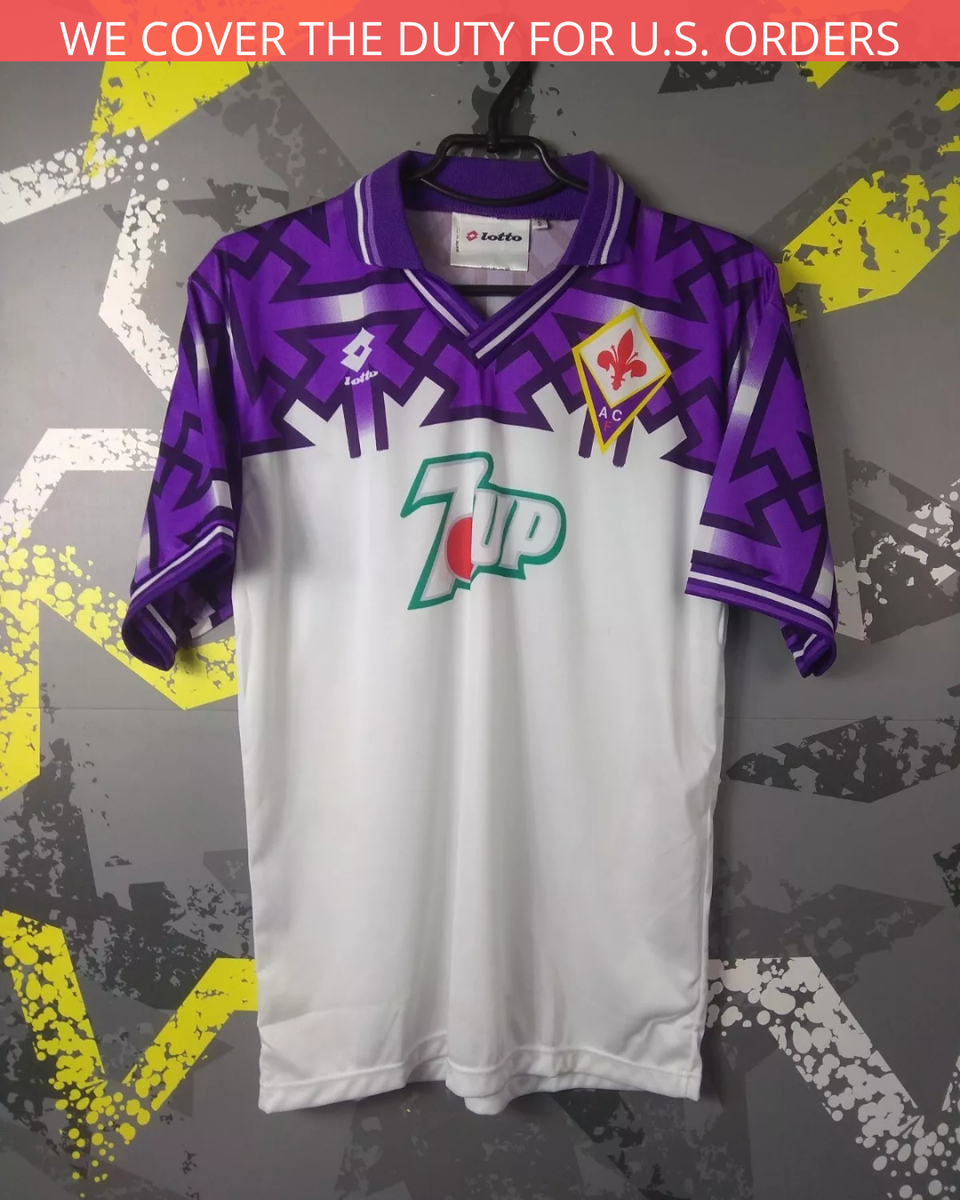 Fiorentina Deadstock Jersey Away football shirt 1992 1993 Lotto