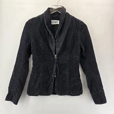 Maison Martin Margiela No 6 Corduroy Blazer Womens 2 (38) Dark Navy Blue Fitted