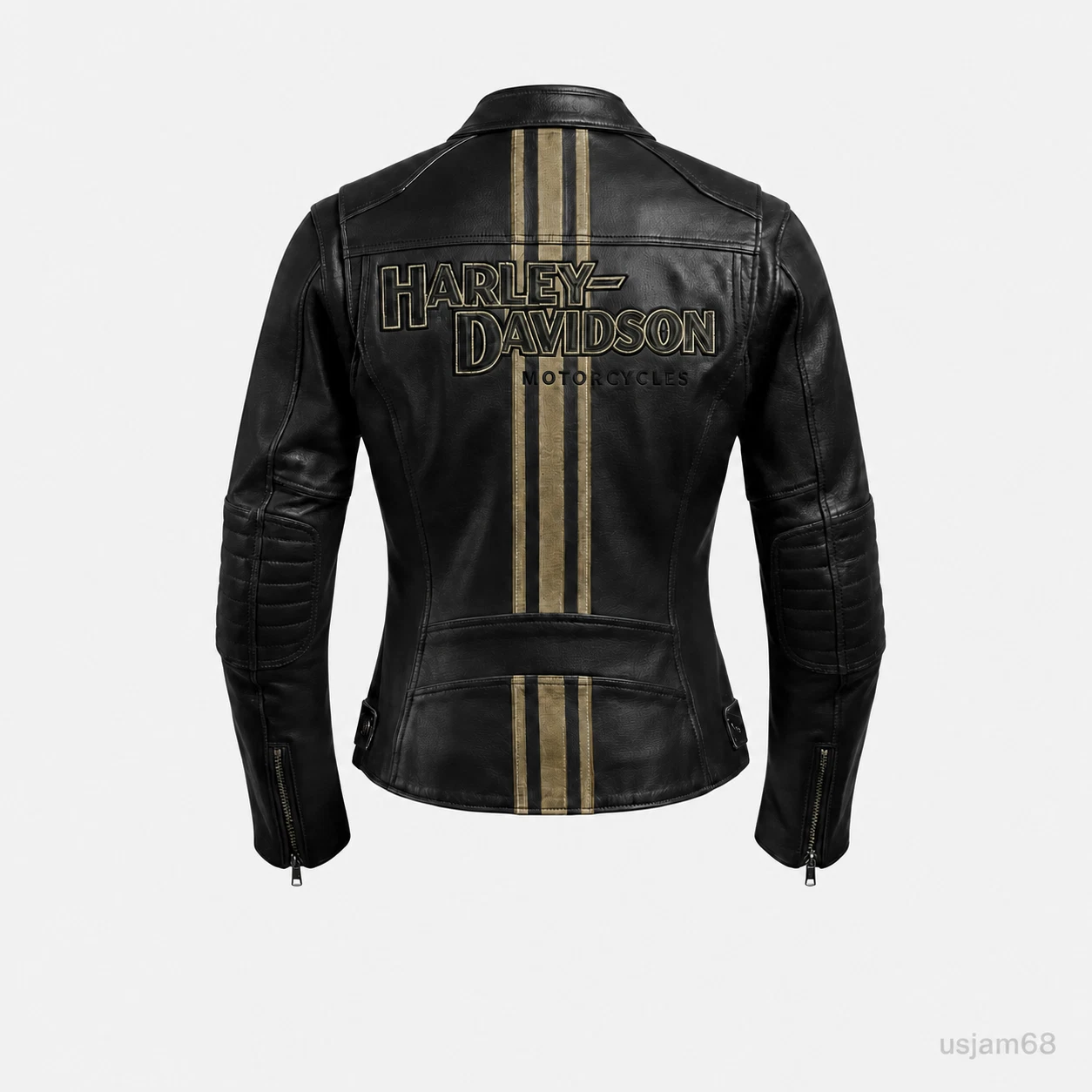 Women's Black Biker Jacket Genuine Cowhide Leather Riding Jacket Harley Inspired