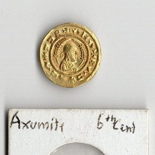 Chrysos Ebana Aksum gold coin Ethiopia Axum Chrysus c. 450 AD 1.56g