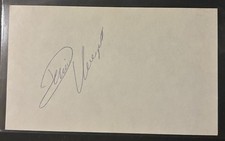 Dennis Ververgaert Hand Signed Auto Autograph Index Card Philadelphia Flyers