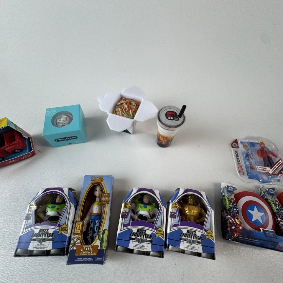 Disney Marvel Toy Story Lot Buzz Lightyear Avengers Beast Ariel Tinker Bell - Image 3 of 4