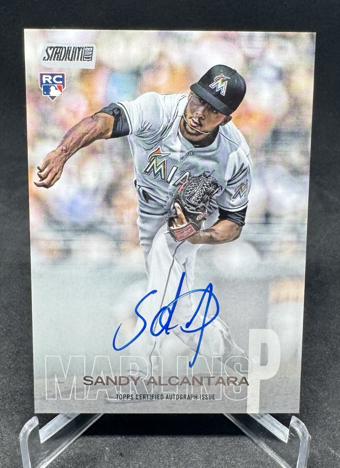 2018 Stadium Club #SCA-SA Sandy Alcantara Autographs