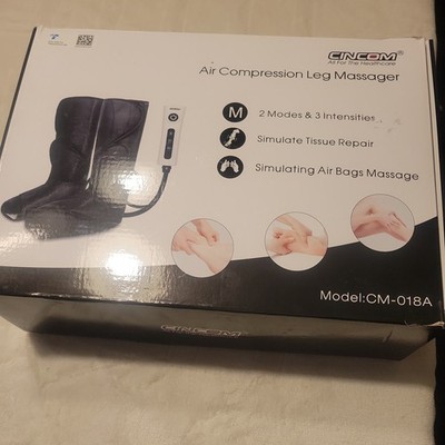  CINCOM Air Compression Leg Massager CM-018A Tissue Repair Stimulator Great Cond