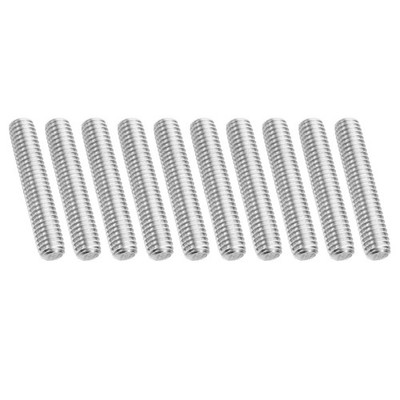 PATIKIL 3/8''16 UNC 304 Stainless Steel Fully Threaded Rod, 10Pcs 2'' Length Lo...