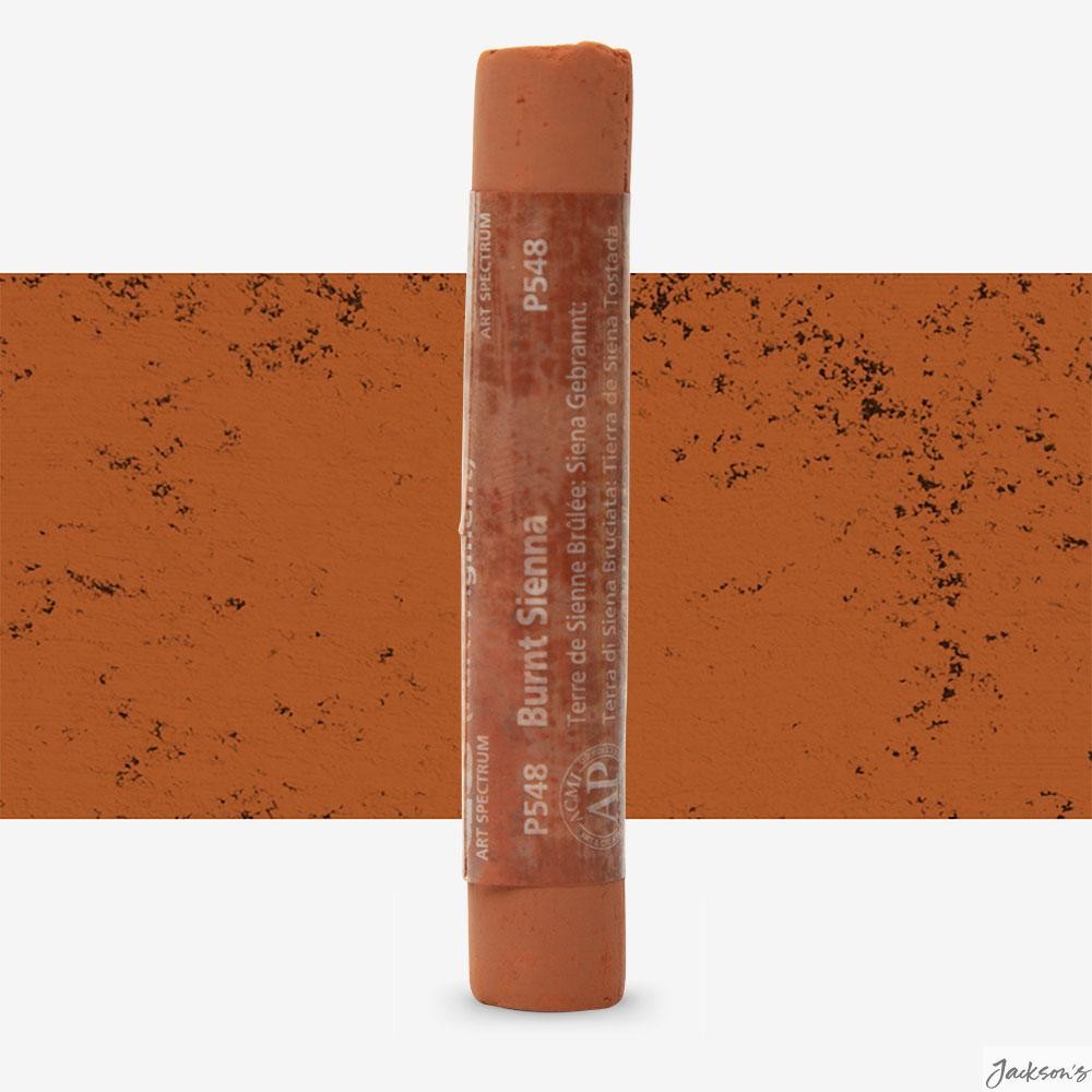Art Spectrum Soft Pastel Stick Pure Pigment 70x12mm Burnt Sienna 548P Drawing