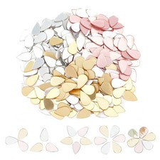 360Pcs 3 Colors Teardrop Craft Mirrors Mosaic Tiles 15.5x10mm Self-Adhesive A...