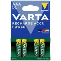 4Er Multipack Varta Rech.Ac.Poweraaa550Mah Bli 4 Micro (Aaa)-Akku Nimh 550 Mah