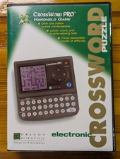 Oregon Scientific LB1000B CROSSWORD PRO Handheld Portable Electronic Game WORKS
