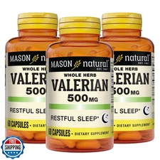 MASON NATURAL Valerian Root 500 mg, 6 Month Supply, Natural Sleep