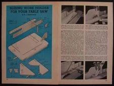 Sliding Table Saw Jig HowTo build PLANS EZ Miter Taper Tenon Spline