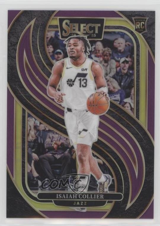 2024 Panini Select Premier Level Purple Prizm 4/99 Isaiah Collier Rookie RC 6m7