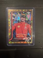 2025 Topps Chrome F1 #122 Carlos Sainz  -Gold RayWave Refractor /50 Bahrain