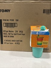 Case of 24 6-Packs Tomy Take  Toss Spill Proof Sippy Cups - Free Shipping