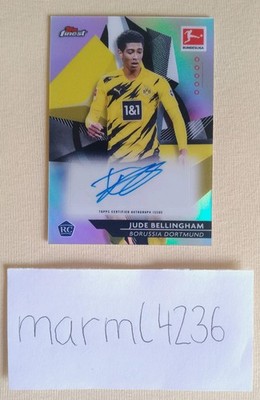 Topps Finest Bundesliga Jude Bellingham Rc Rookie Autograph 2020/2021 BVB