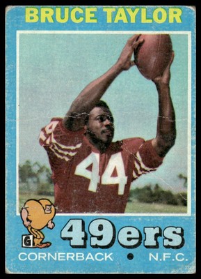 1971 Topps Bruce Taylor #239 Rookie San Francisco 49ers RC - Free Shipping