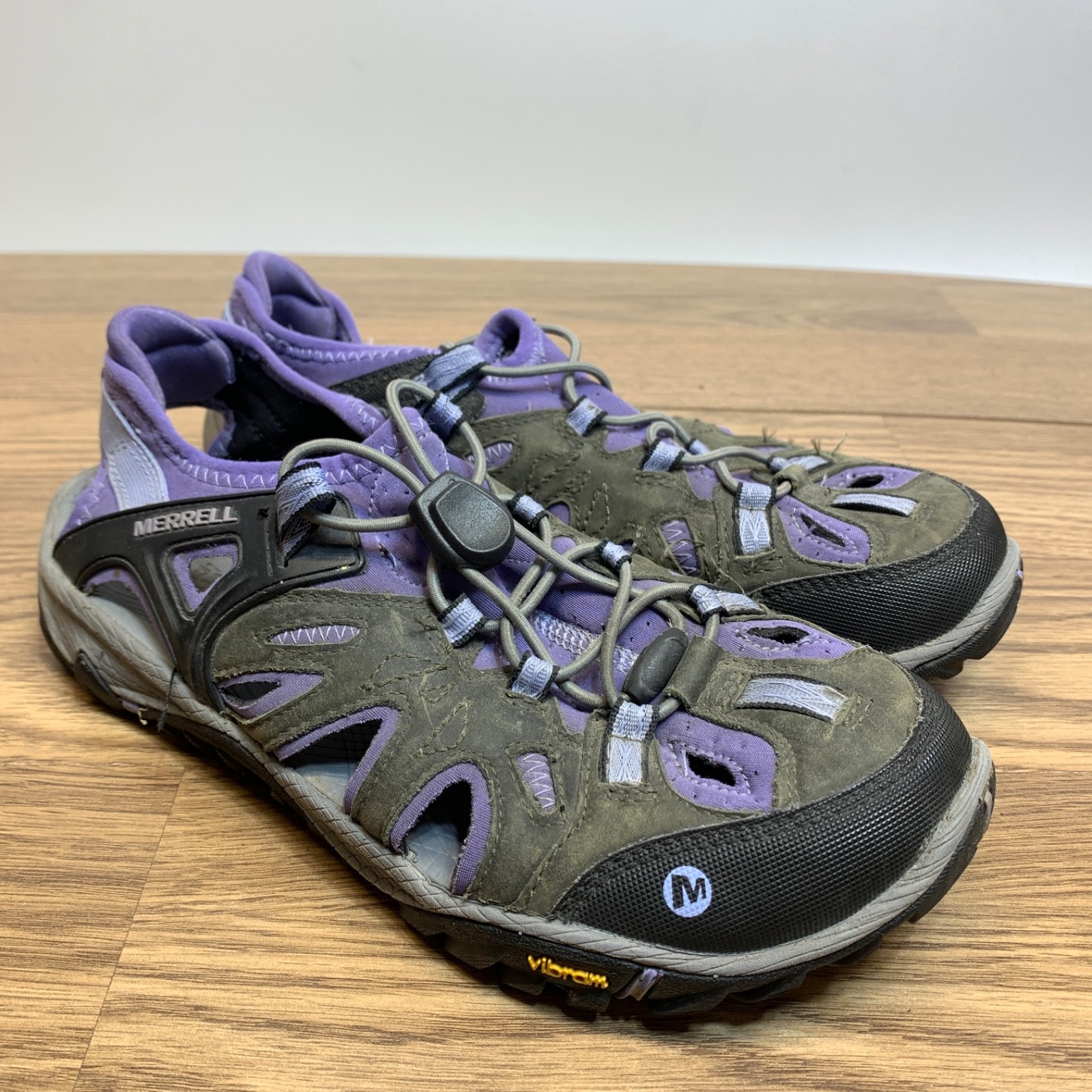 Merrell donna taglia 8 sandali da trekking impermeabili antiscivolo scarpa Castle Rock J65252