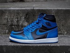 Nike Air Jordan 1 Retro High OG Sneakers Men Dark Marina Blue High New Authentic