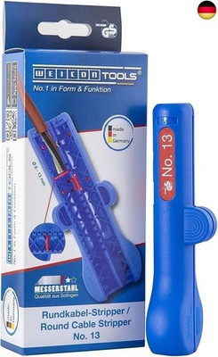 WEICON TOOLS Rundkabel-Stripper No. 13; Entmanteler für Rund- und