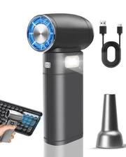 Handheld Mini Turbo Fan 120000RPM 6-Speed Turbo Power 9000mAh Portable High S...