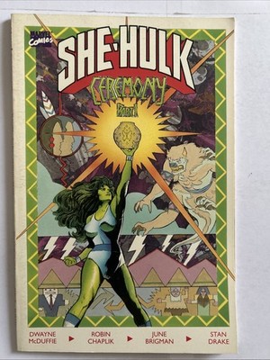 Marvel Comics: THE SENSATIONAL SHE-HULK in CEREMONY PART 1 & 2. 1989 (box5) VG