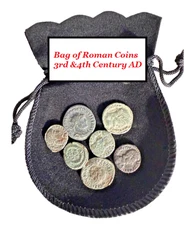 7 Genuine Ancient Roman Coins aF-Fine Quality - Great for a starter collection!