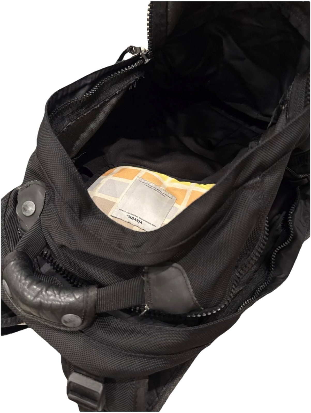 Visvim Ballistic 20L Backpack Black With Leather … - image 8