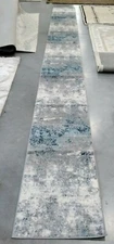 GREY / BLUE 2' X 20' Back Stain Rug, Reduced Price 1172706400 JSP107G-220
