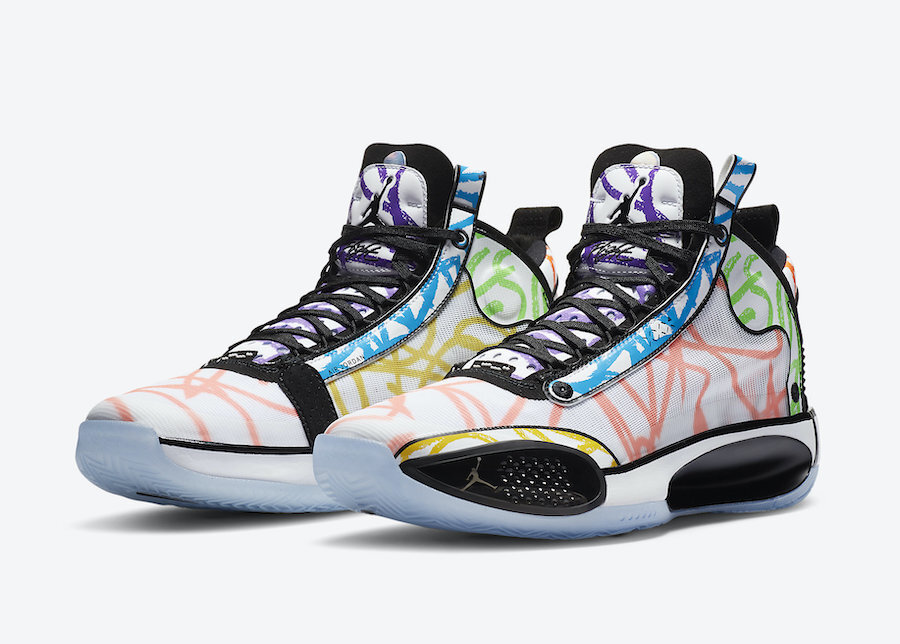 Nike Air Jordan 34 Zion Williamson Coloring Book White Nike Air Jordan 34 Zion Williamson Coloring Book White