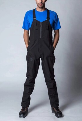 CHAMONIX COLLECTION MEN S ESKER X-LARGE BIB SNOWBOARD SKIING SNOWPANTS BLACK NEW