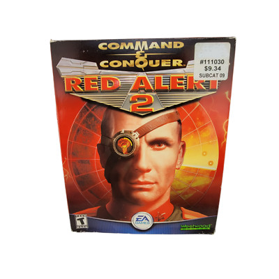 EA Games Command & Conquer Red Alert 2 Big Box PC Game 2000 Factory Sealed