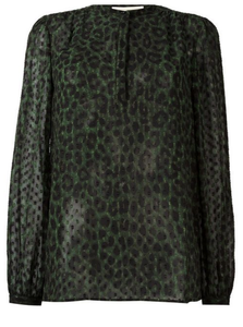 michael kors leopard print blouse
