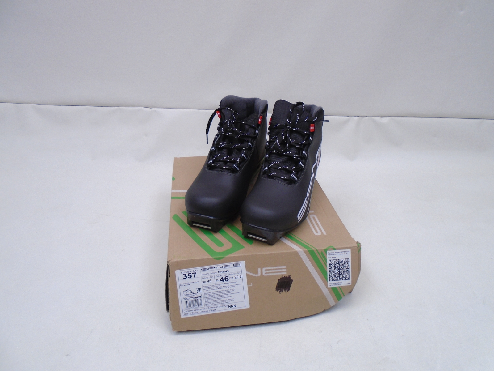 SALOMON SPINE SMART 357 STIVALI DA SCI DI FONDO DA UOMO 13 (EU 46) NERI