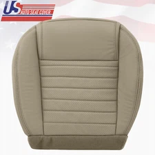 2005 2006 Mustang GT, GT Lux Driver Bottom Leather Seat Cover Med. Parchment Tan