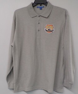 Philadelphia Flyers NHL 50 Year Mens Long Sleeve Polo XS-6XL, LT-4XLT New