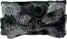 Stacy Adams Men's Bow Tie Hanky Black Silver Charcoal Gray Handmade 2.5" Wide