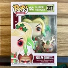 Holiday Harley Quinn with Helper Funko Pop! #357 DC Super Heroes Brand New!