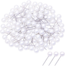 100PCS Sewing Pins for Fabric Straight Pins with Faux Pearl Heads for Quilting S