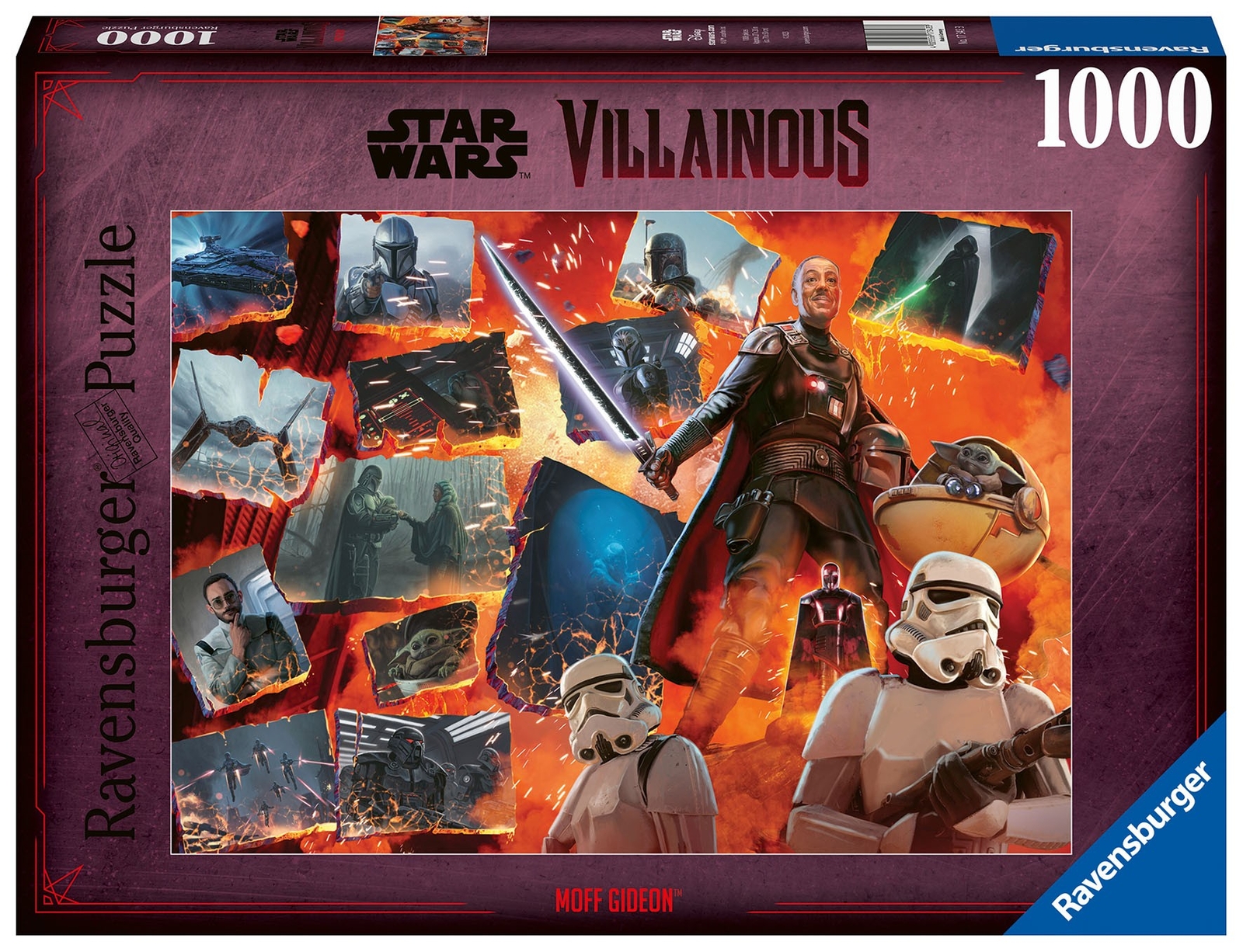 PUZZLE ravensburger 1000 PEZZI di 70 x 50 cm STAR WARS VILLAINOUS disney MOFF GI