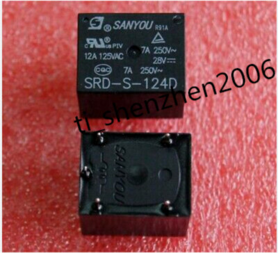 2pcs   Sanyou SRD-S-124D   Power Relay 24V   #E9*