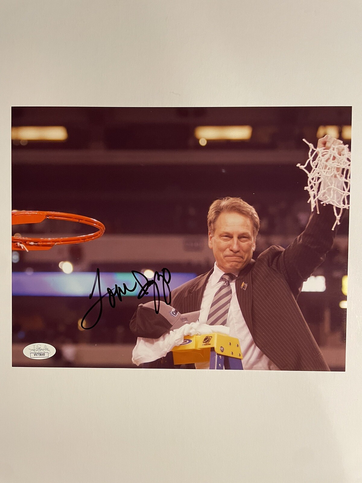 TOM IZZO SIGNED 8X10 PHOTO AUTOGRAPHED MICHIGAN STATE SPARTANS MSU JSA COA 