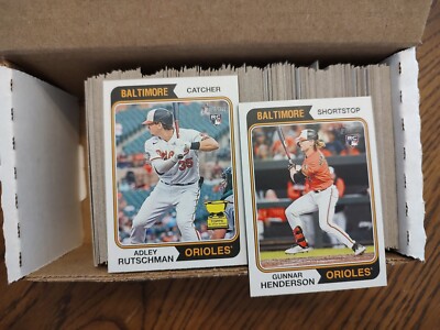Lot (260+) 2023 Topps Heritage w/Adley Rutschman RC and 5 SPs #400+