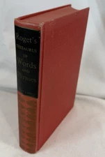 Roget's Thesaurus of Words and Phrases - 1947 Grosset and Dunlap Hardcover Book