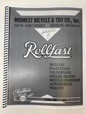 classic 1939 1940 MIDWEST BICYCLE & TOY CO Rollfast Catalog of antique bikes