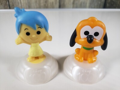 Disney 100 Anniversary Pluto and Joy McDonalds Happy Meal Toys Set Of 2
