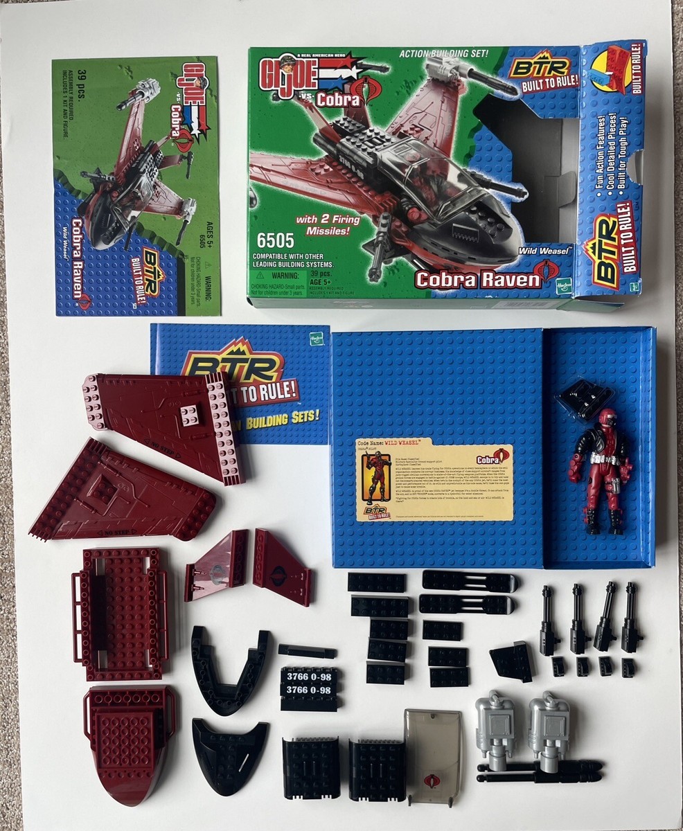 Hasbro BTR 6505 GI Joe Cobra Raven w/Wild Weasel Figure 100