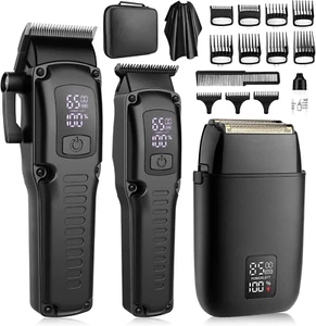 3-in-1 Clipper professionnel pour les cheveux, Barder Trimmer & Ensemble de rasoirs pour hommes