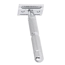 Stainless Steel Safety Razor Traditional Men's Double Edge Shaving Razor Manual