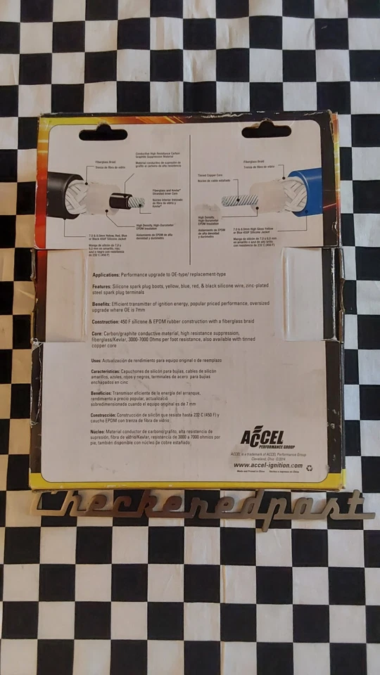 Juego de cables de bujías - Ajuste personalizado Super Stock Accel 4056 FORD MERCURY HOT RAT ROD Foto 3 de 3