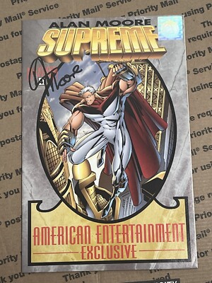 Supreme #41 Max Press American Entertainment Variant Signed By Alan Moore COA